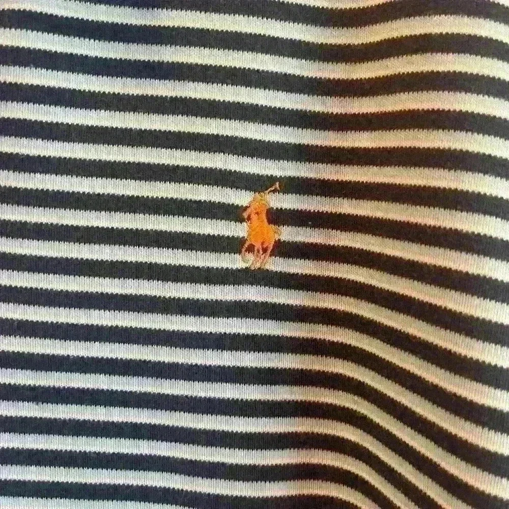 Polo by Ralph Lauren Size Medium Navy and White Striped